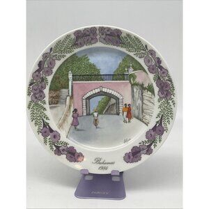 1984 Gregory’s Arch Kaiser The Bahamas Plate Elyse Wasile Jacaranda Flowers #UK